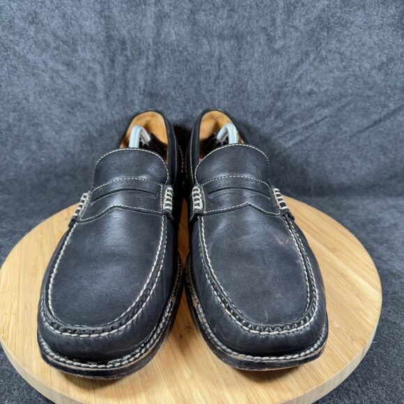 Sperry Gold Cup‎ Mens Penny Loafer Shoes Size 13 Black Leather Slip On - Picture 2 of 10